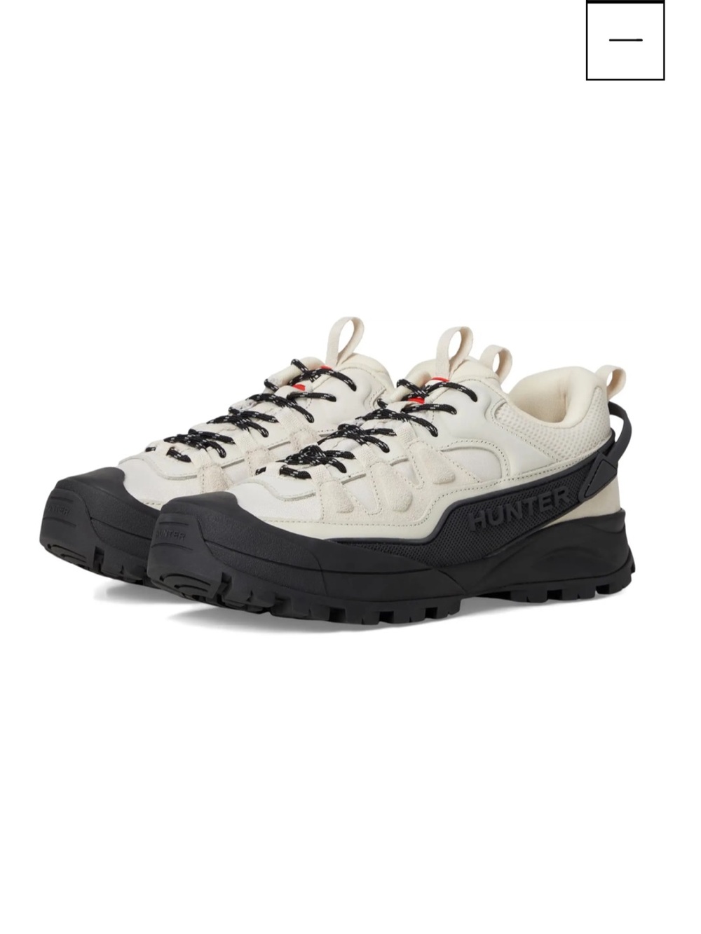 Hunter Nicia Women’s Cream and Black Trail Shoe 7